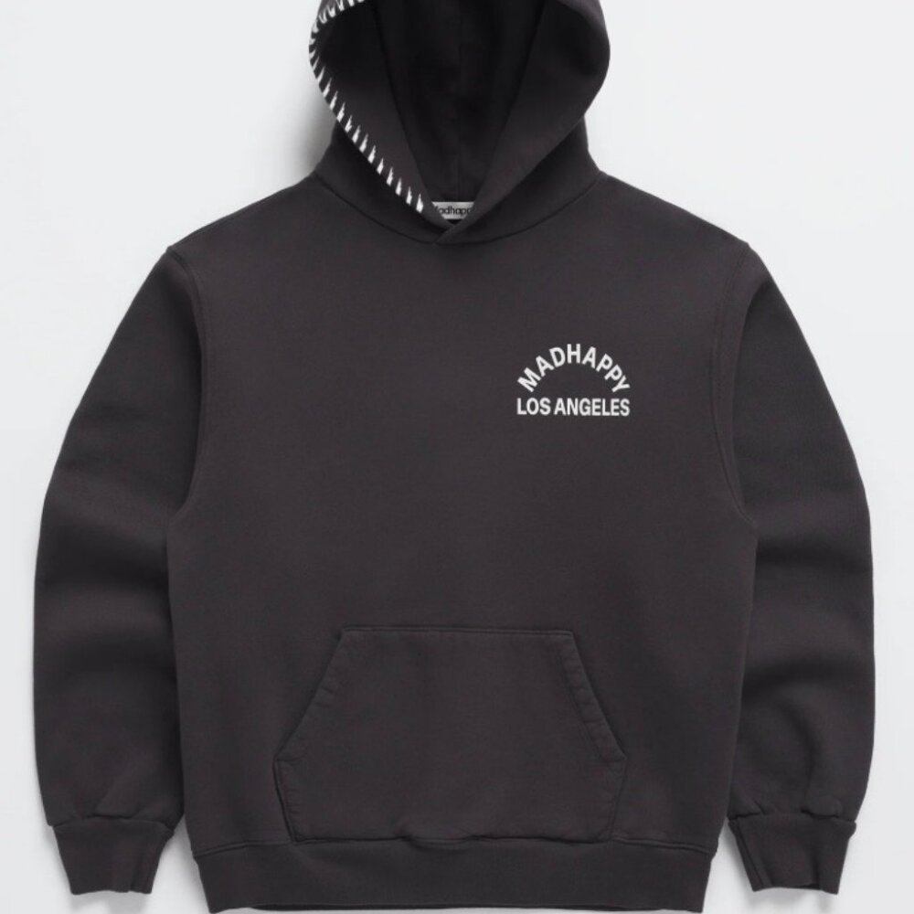 MADHAPPY DARK GRAY LOS ANGELES HOODIE SZ XS